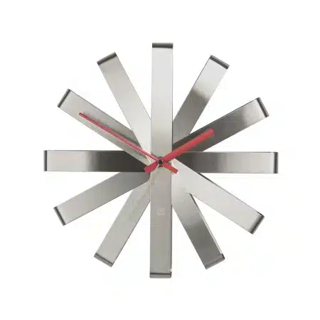 Umbra Ribbon ανοξείδωτο μεταλλικό ρολόι τοίχου sales365.gr