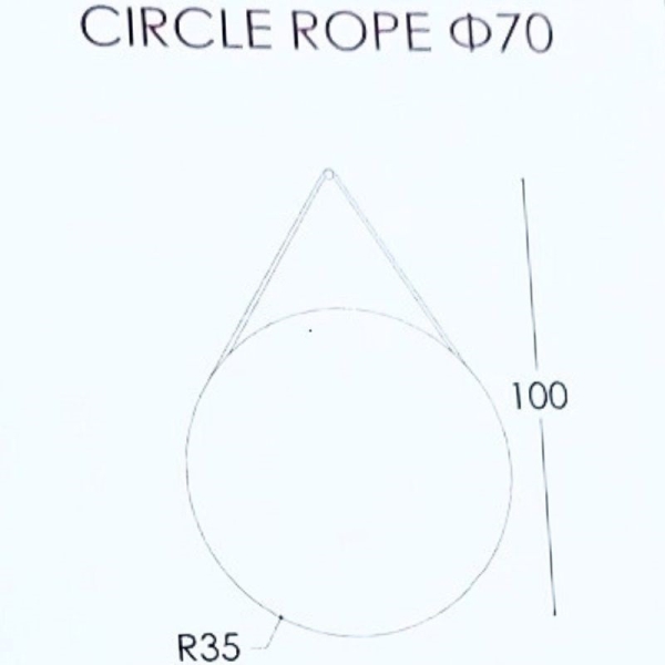 Καθρέπτης Φ70 Circle Rope