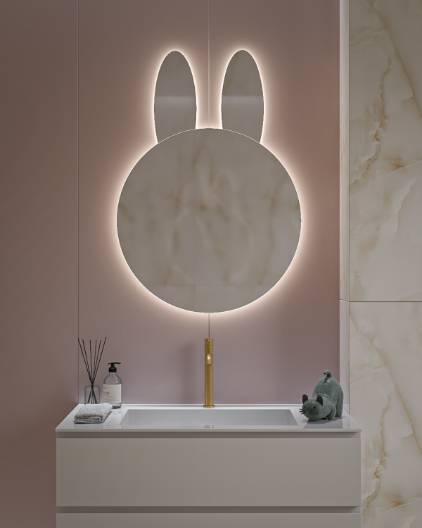 Παιδικός Καθρέπτης Led Rabbit 70x100