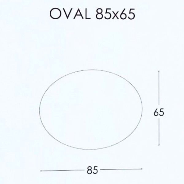 Καθρέπτης Oval της Project Mirrors 85x65