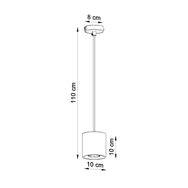Sollux Κρεμαστό φωτιστικό Orbis 1,αλουμίνιο,1xGU10/40w - Image 6