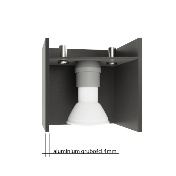 Sollux Φωτιστικό οροφής Quad 2,αλουμίνιο,2xGU10/40w - Image 4