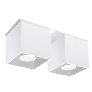 Sollux Φωτιστικό οροφής Quad 2,αλουμίνιο,2xGU10/40w