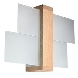 Sollux Φωτιστικό τοίχου Feniks 1,ξύλο, γυαλί,1xE27/60w