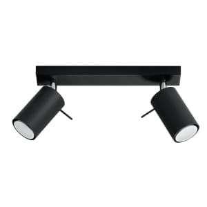 Sollux Φωτιστικό οροφής Ring 2,ατσάλι,2xGU10/40w