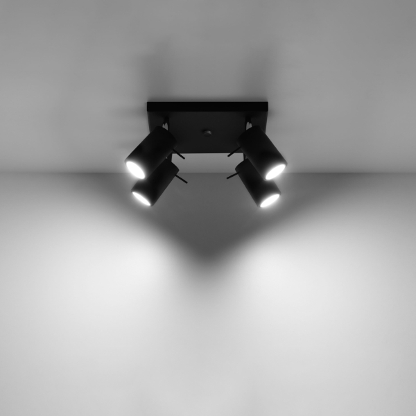 Sollux Φωτιστικό οροφής Ring 4,ατσάλι,4xGU10/40w - Image 3