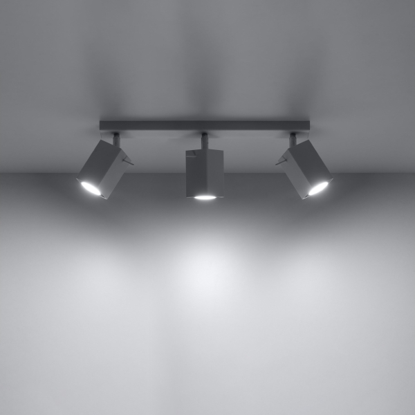 Sollux Φωτιστικό οροφής Merida 3,ατσάλι,3xGU10/40w - Image 4