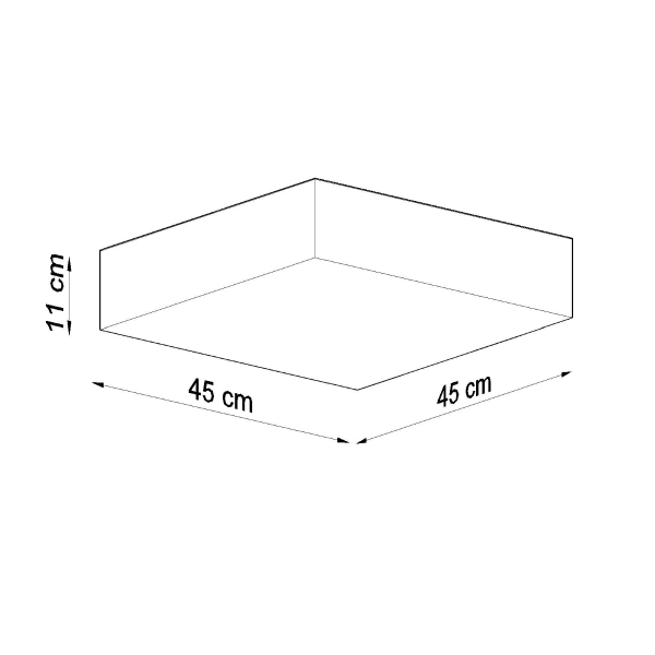 Sollux Φωτιστικό οροφής Horus 3,PVC,3xE27/60w - Image 4
