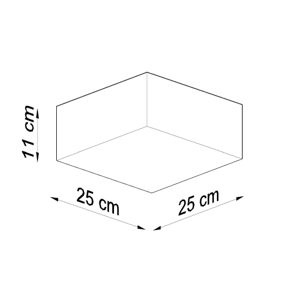 Sollux Φωτιστικό οροφής Horus 1,PVC,1xE27/60w - Image 7
