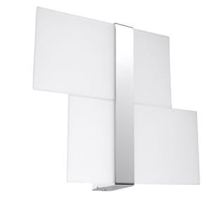 Sollux Φωτιστικό τοίχου Massimo 2,χάλυβας, γυαλί,2xG9/40w