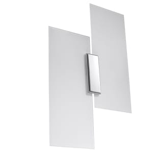 Sollux Φωτιστικό τοίχου Fabiano 2,χάλυβας, γυαλί,2xE27/60w