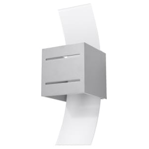 Sollux Φωτιστικό τοίχου Loreto 1,αλουμίνιο, γυαλί,1xG9/40w