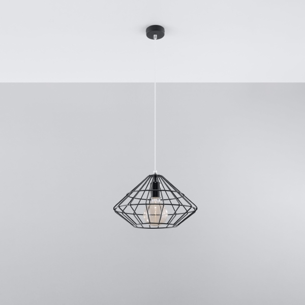 Sollux Κρεμαστό φωτιστικό Umberto 1,ατσάλι,1xE27/60w - Image 2
