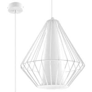 Sollux Κρεμαστό φωτιστικό Demi 1,Χάλυβας, PVC, 1xE27/60w