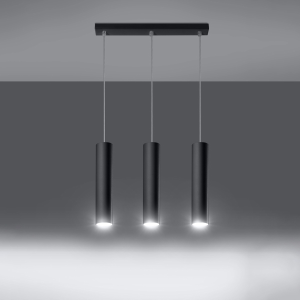 Sollux Κρεμαστό φωτιστικό Lagos 3,ατσάλι, 3xGU10/40w - Image 4