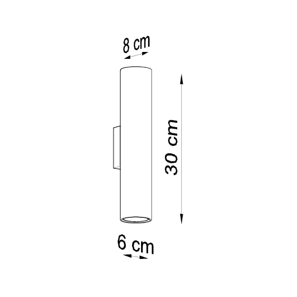 Sollux Φωτιστικό τοίχου Lagos 2,ατσάλι,2xGU10/40w - Image 4