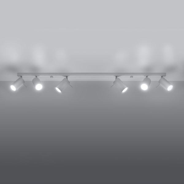 Sollux Φωτιστικό οροφής Ring 6,ατσάλι,6xGU10/40w - Image 4