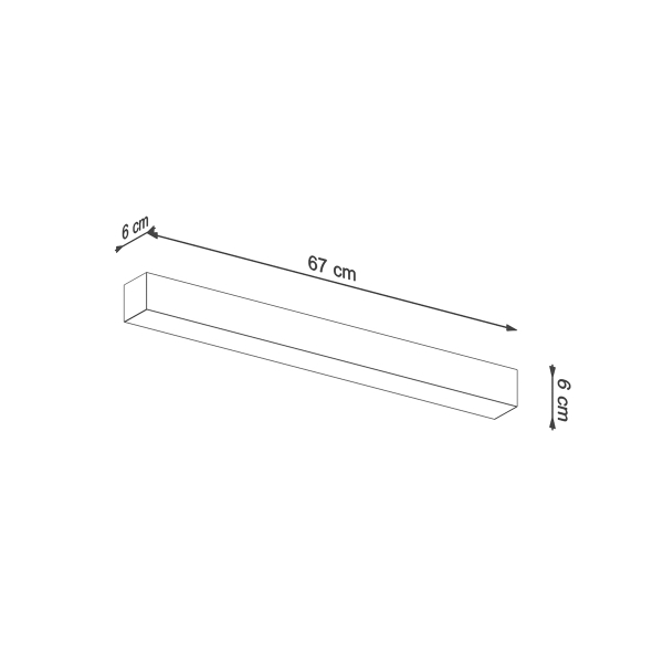 Sollux Φωτιστικό τοίχου Pinne 1,αλουμίνιο,1xLED/16w,μαύρο - Image 6