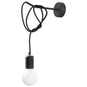 Sollux Φωτιστικό τοίχου Edison 1,ύφασμα, χάλυβας,1xE27/60w