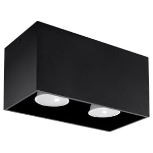 Sollux Φωτιστικό οροφής Quad 2,αλουμίνιο,2xGU10/40w