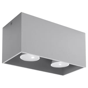 Sollux Φωτιστικό οροφής Quad 2,αλουμίνιο,2xGU10/40w