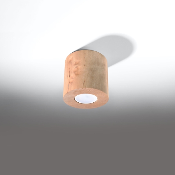 Sollux Φωτιστικό οροφής Orbis 1,ξύλο,1xGU10/40w - Image 2