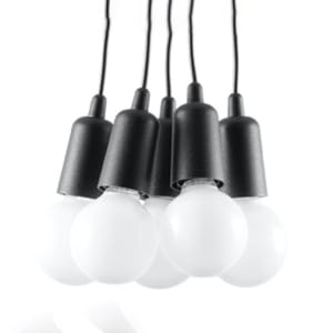 Sollux Κρεμαστό φωτιστικό Diego 5,PVC,5xE27/60w