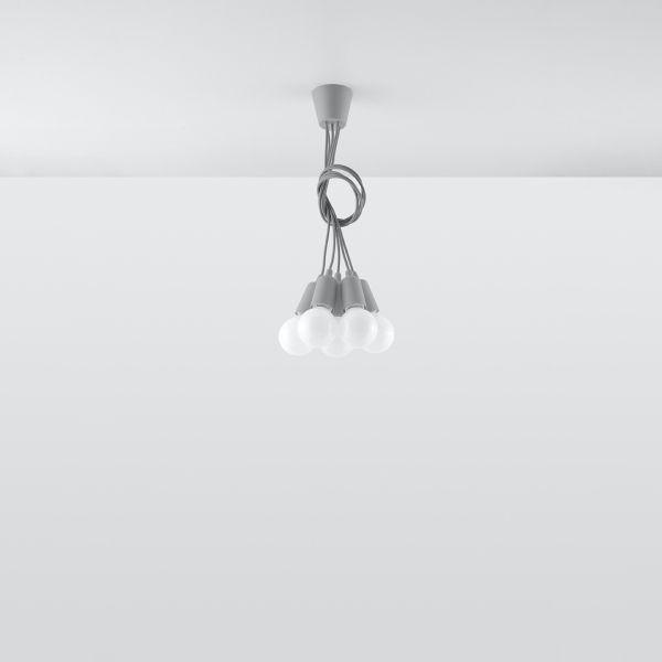 Sollux Κρεμαστό φωτιστικό Diego 5,PVC,5xE27/60w - Image 5