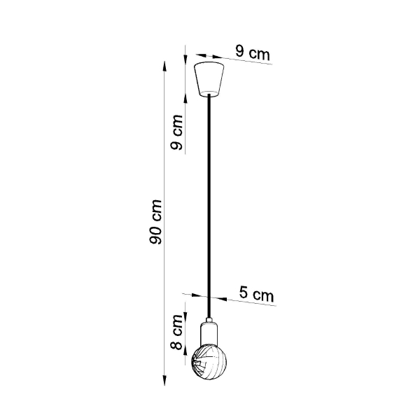 Sollux Κρεμαστό φωτιστικό Diego 1,PVC,1xE27/60w - Image 7