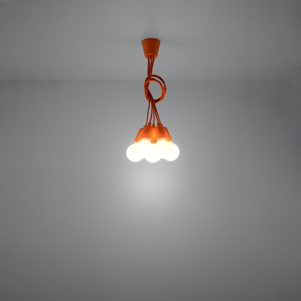 Sollux Κρεμαστό φωτιστικό Diego 5,PVC,5xE27/60w - Image 6