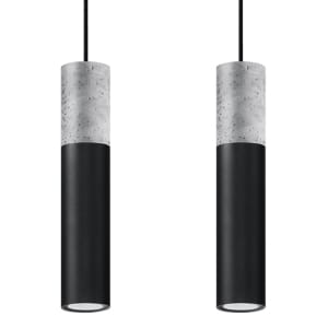 Sollux Κρεμαστό φωτιστικό Borgio 2,μαύρο,2xGU10/40w