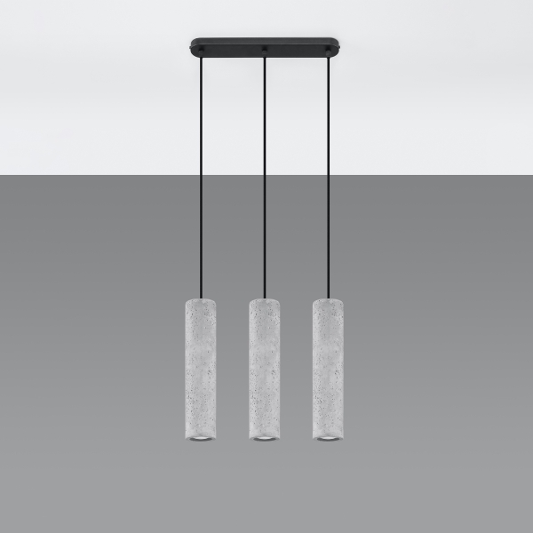 Sollux Κρεμαστό φωτιστικό Luvo 3,σκυρόδεμα,3xGU10/40w - Image 2