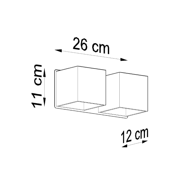 Sollux Φωτιστικό τοίχου Quad 2,αλουμίνιο,2xG9/40w - Image 5