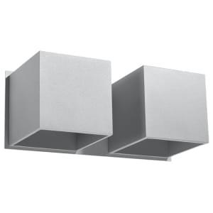 Sollux Φωτιστικό τοίχου Quad 2,αλουμίνιο,2xG9/40w,γκρί