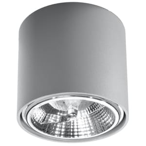 Sollux Φωτιστικό οροφής Tiube 1,αλουμίνιο,1xGU10/40w,γκρί