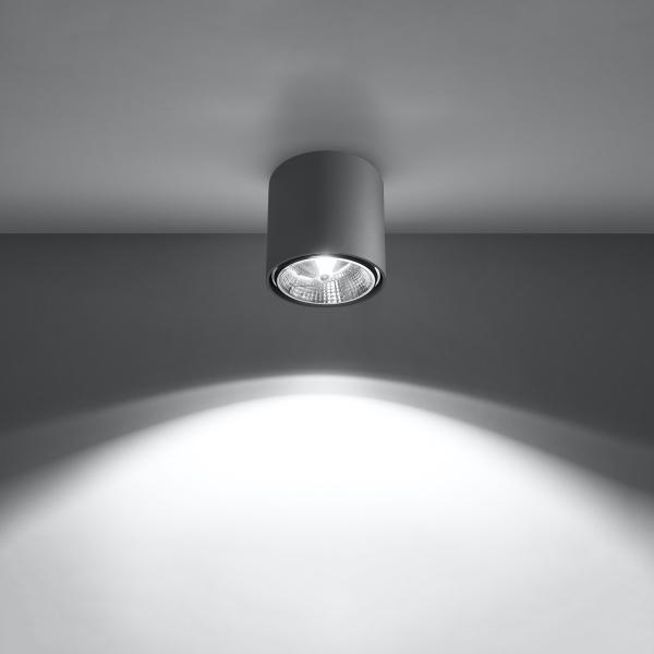 Sollux Φωτιστικό οροφής Tiube 1,αλουμίνιο,1xGU10/40w,γκρί - Image 3