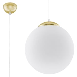 Sollux Κρεμαστό φωτιστικό Ugo 1,χάλυβας, γυαλί,1xE27/60w