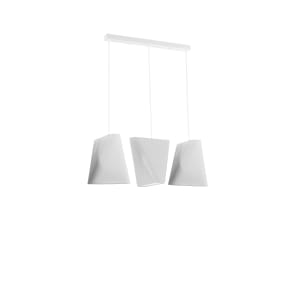 Sollux Κρεμαστό φωτιστικό Blum 3,λευκό,3xE27/60w