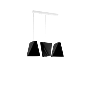 Sollux Κρεμαστό φωτιστικό Blum 3,μαύρο,3xE27/60w
