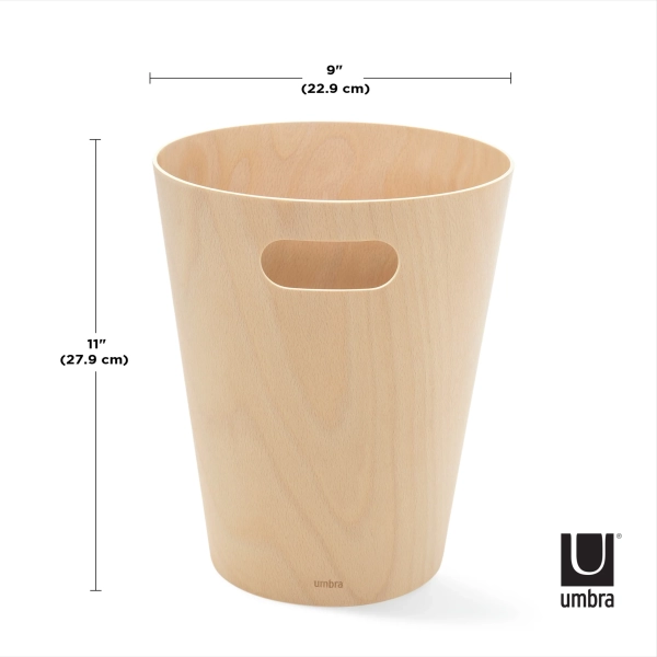 Καλάθι αχρήστων ξύλο οξιάς 23Χ23Χ28εκ.Umbra Woodrow 082780-390 - Image 6