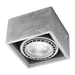 Sollux Φωτιστικό οροφής Quatro 1,σκυρόδεμα,1xGU10/40w