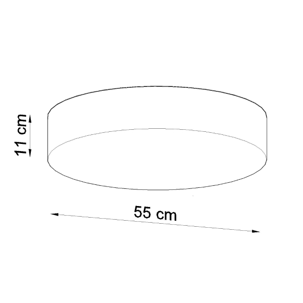 Sollux Φωτιστικό οροφής Arena 4,PVC, 4xE27/60w,γκρί - Image 6