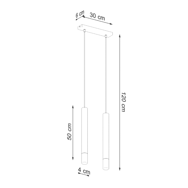 Sollux Κρεμαστό φωτιστικό Wezyr 2,χάλυβας, γυαλί, 2xG9/12w - Image 5