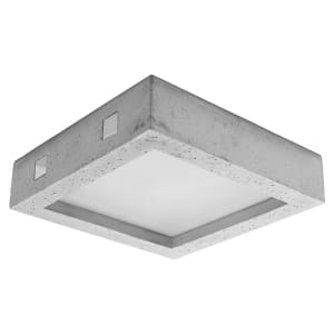 Sollux Φωτιστικό οροφής Riza 1,σκυρόδεμα, γυαλί,1xLED/18w