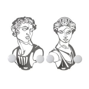 Σετ 2 μεταλλικές κρεμάστρες τοίχου Arti e Mestieri Aphrodite & Ares