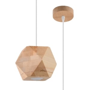 Sollux Κρεμαστό φωτιστικό Woody 1,ξύλο,1xGU10/40w