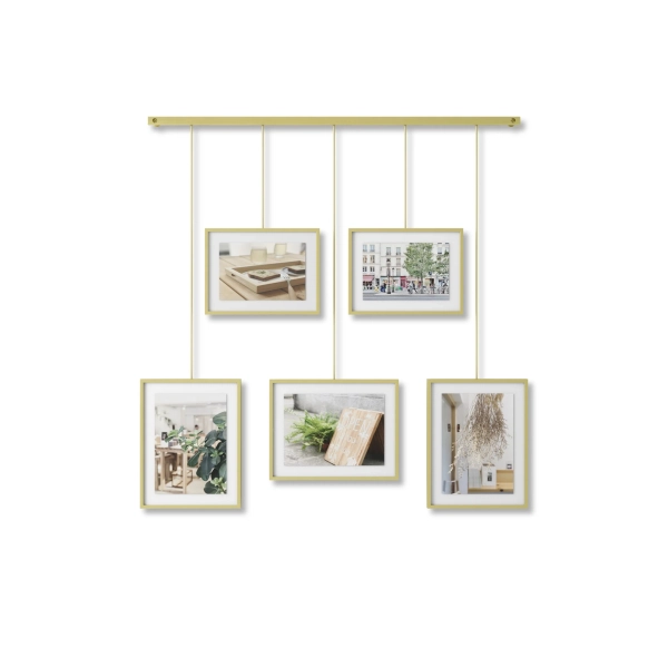 Umbra Exhibit χρυσή μεταλλική πολυκορνίζα 70Χ70εκ.1013426-221