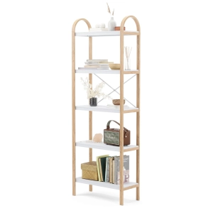 Ξύλινη ραφιέρα δαπέδου 170x26x61εκ Umbra Bellwood nat