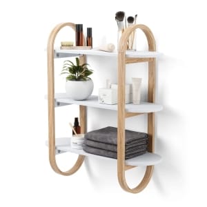 Ξύλινη ραφιέρα τοίχου 65x24x75 Umbra Bellwood nat