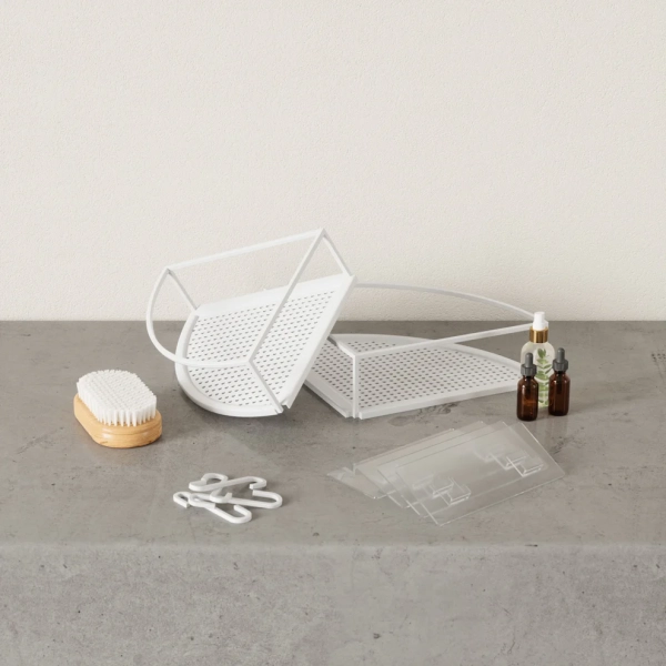 Σετ 2 μεταλλικά ράφια 23X23εκ γωνιακά Umbra Cubiko 1018616-660 - Image 4